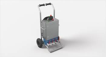 Air Safe Barrier Panel with wheel transportation trolley