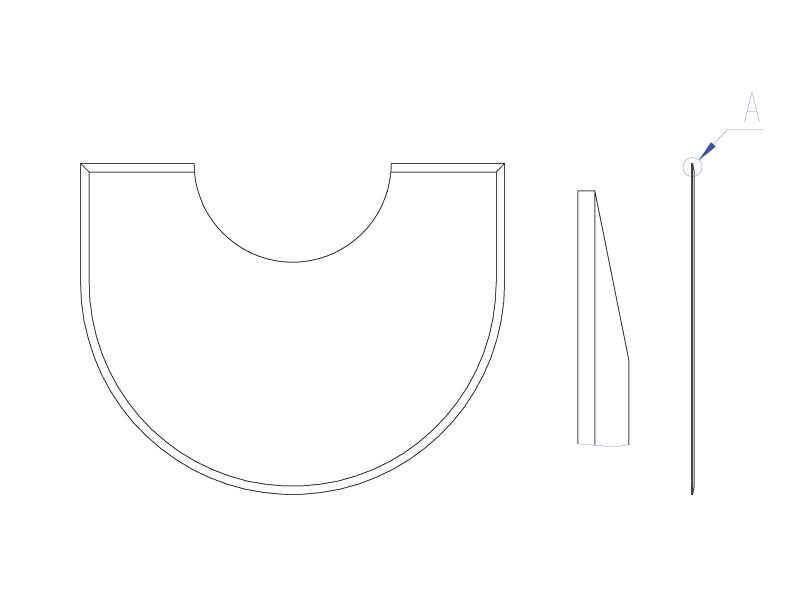 Romotop 6 mm Glassplate front m/fasett til Alea, Luanco, Soria