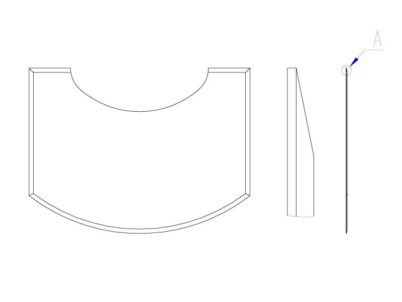 Romotop 6 mm Glassplate front m/fasett til Ovalis