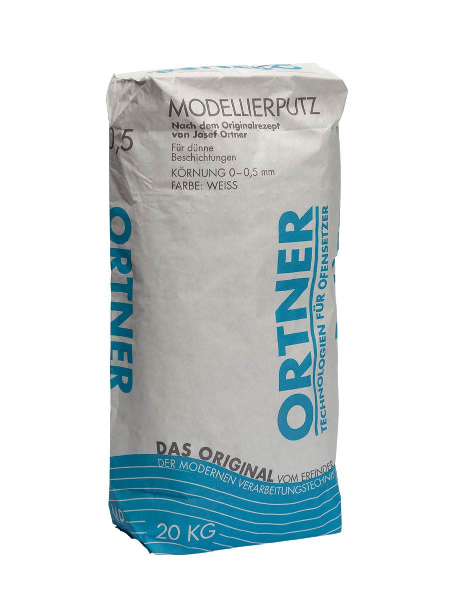 Ortner, blå, 0-0,5mm hvit pussmørtel, 20kg