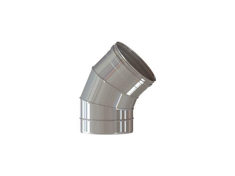 SW Ø150 Vinkelstykke 45gr