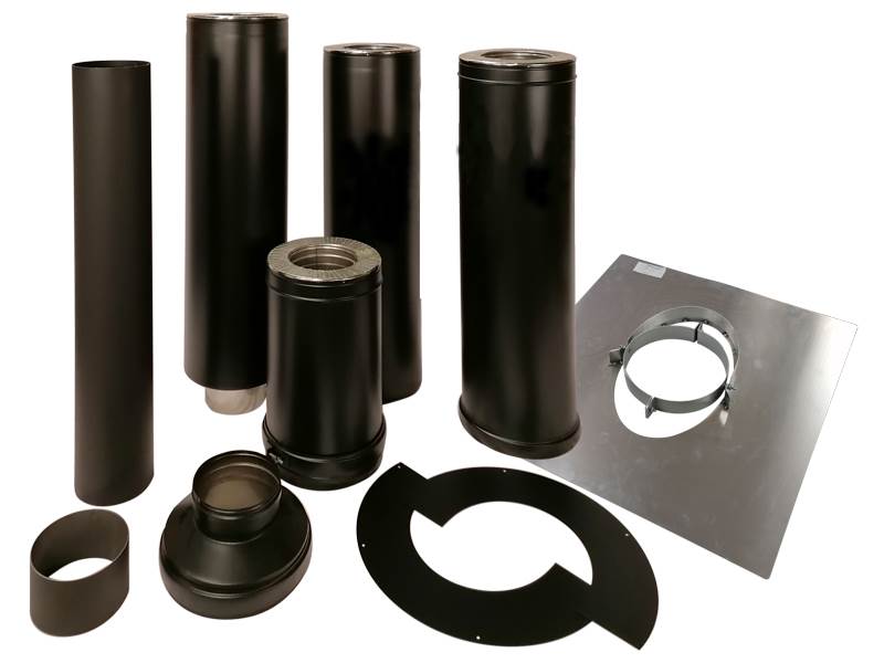Gram stålpipe (C) Ø150 L200 cm UT 21-45gr