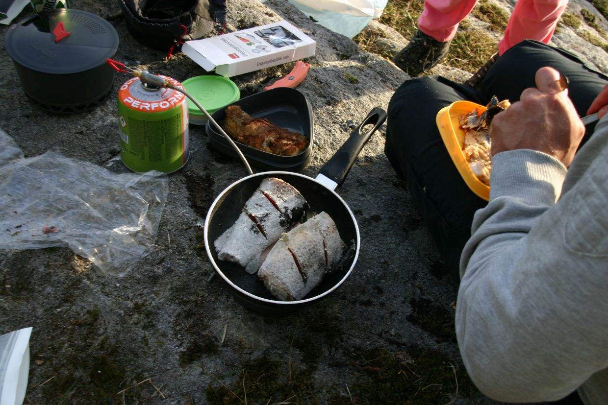 Fisk i panna! Ingen ting smaker som egenfanget fisk
