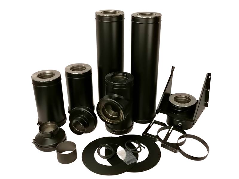 Gram stålpipe (A) Ø200 L650 cm