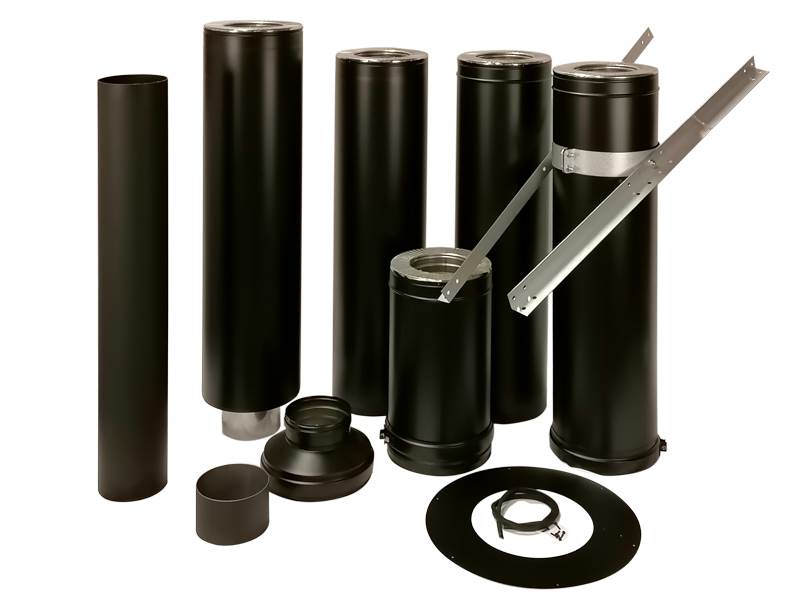 Gram stålpipe (B) Ø150 L250 cm TS