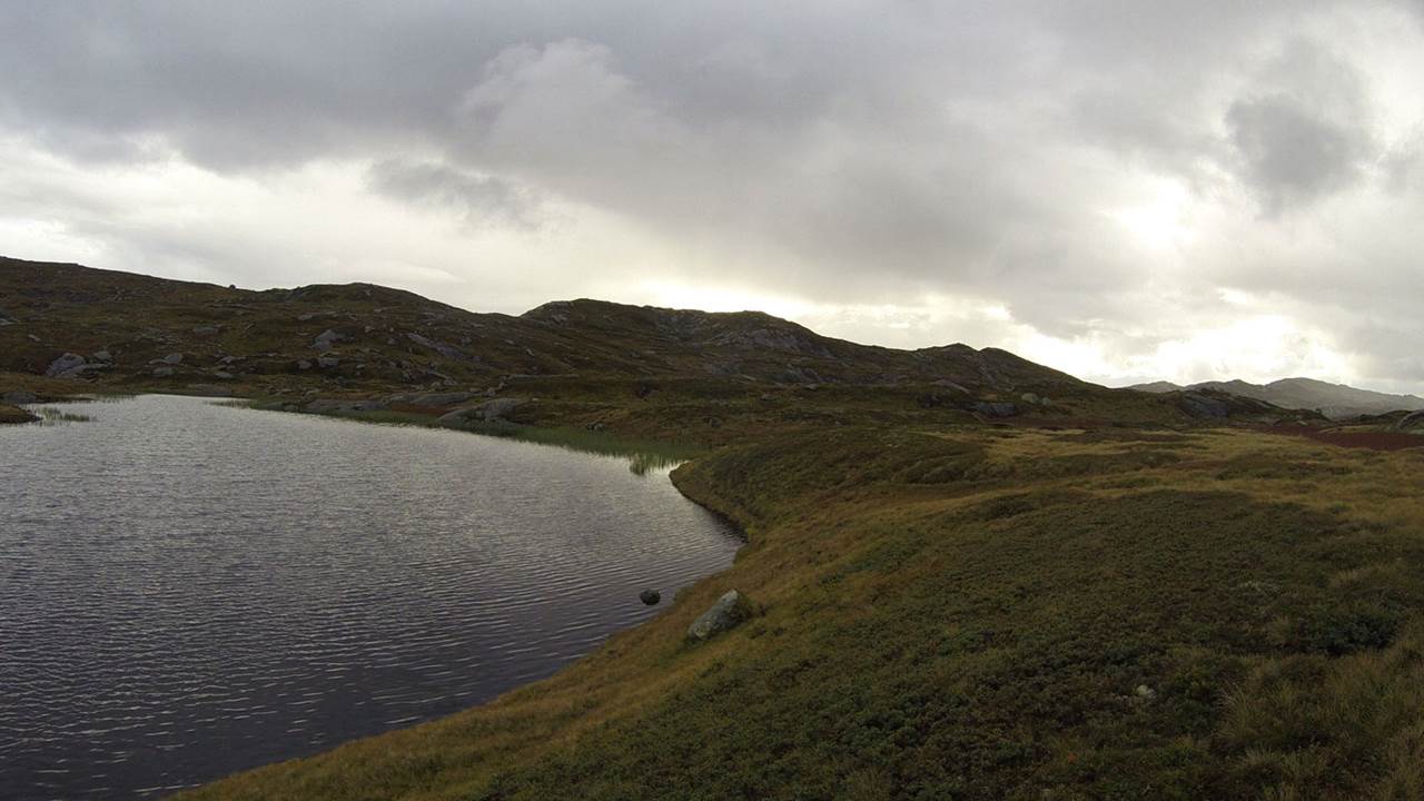 Navnløst tjern mellom Austre Skjerevatn og Ramsdalstjødnæ