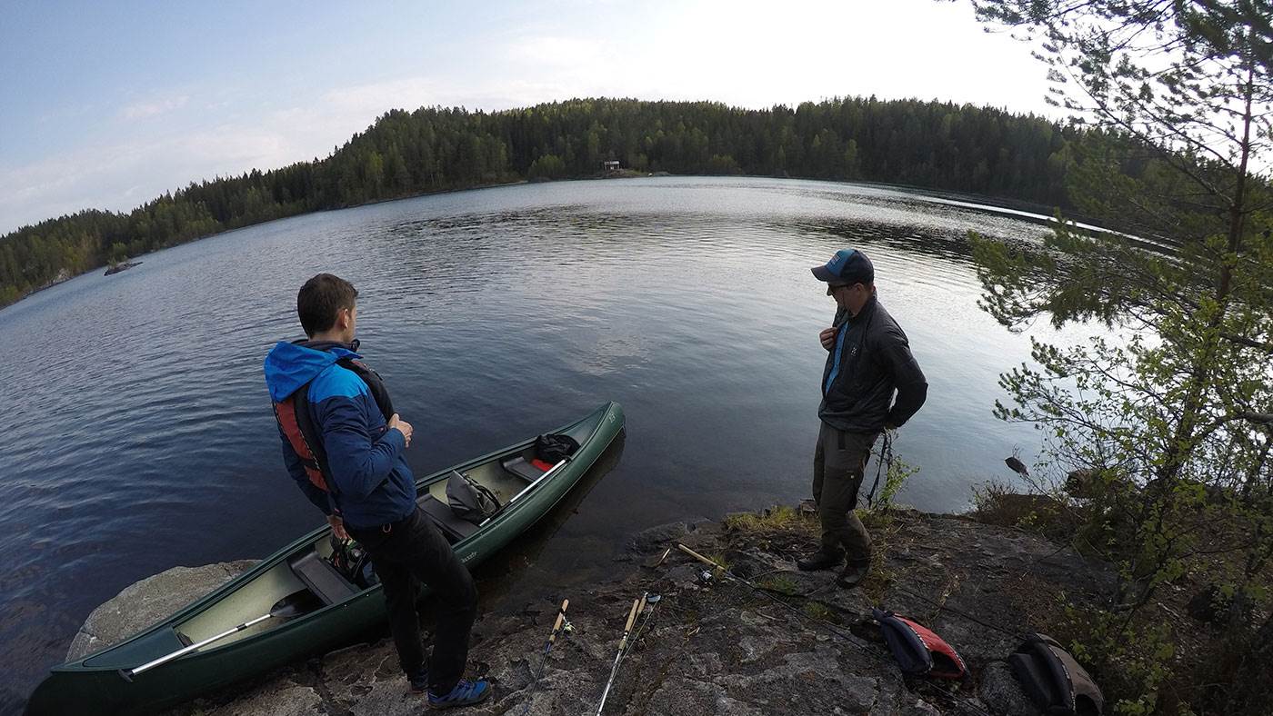 På kanotur i Losbyvassdraget