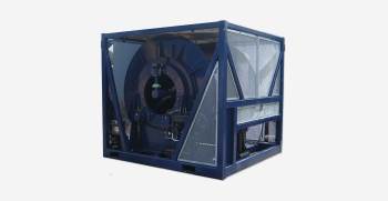 Et produktfoto av en blå Kill Hose Reel