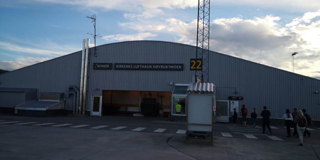 Bilder viser Kirkenes Lufthavn.