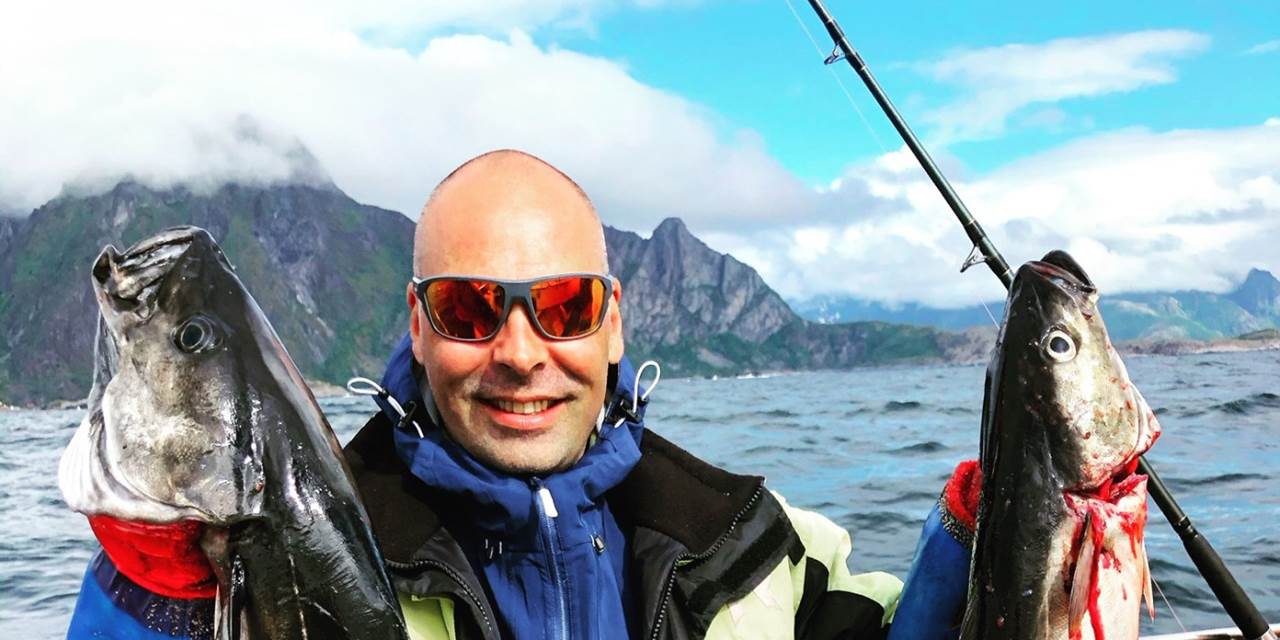 På guidet fisketur i Lofoten