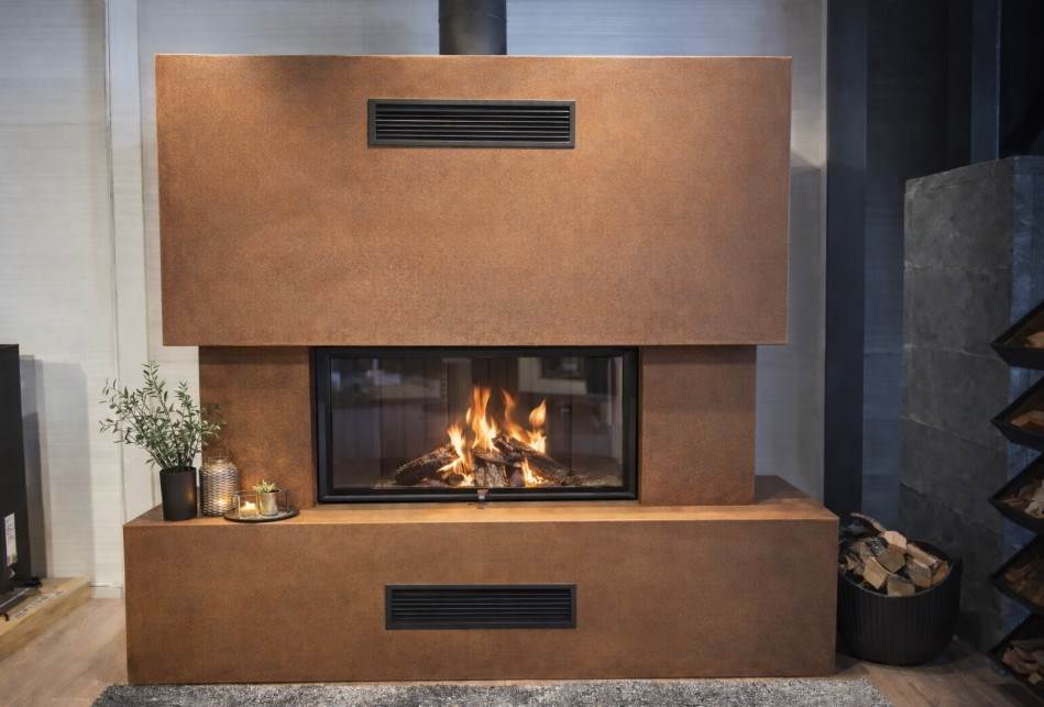 Romotop Impression 2g L 118.60.01, m/omramming i corten stål