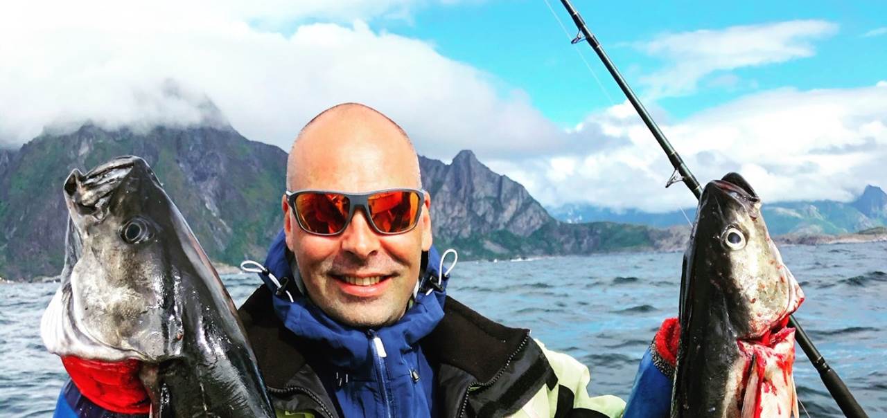 På guidet fisketur i Lofoten