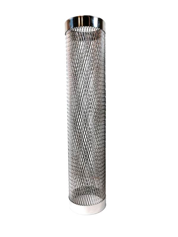 Sauna utvendig nettingrør, blank
