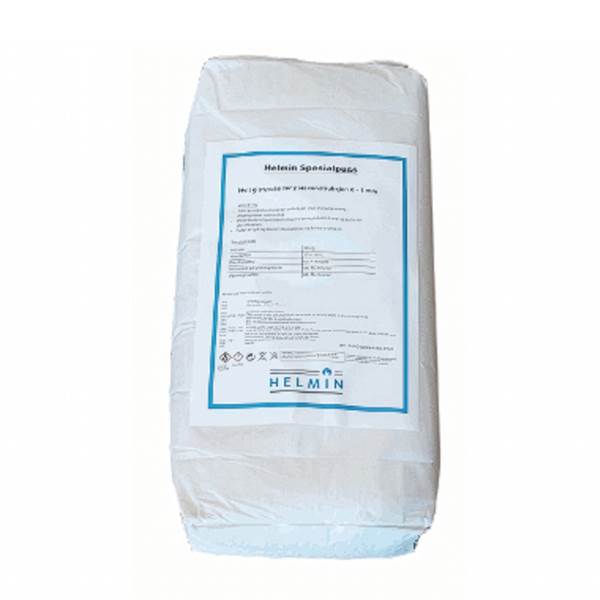 Helmin spesialpuss, 0-1mm, hvit, 20 kg