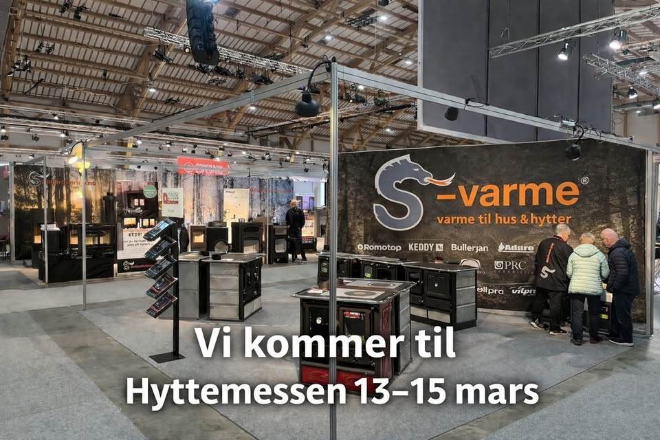 Vi kommer på Hyttemessen på Hellerudsletta,  13.-15. mars 2026