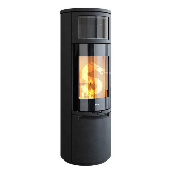 Heta Scan-Line 900 B, glassfront, sort