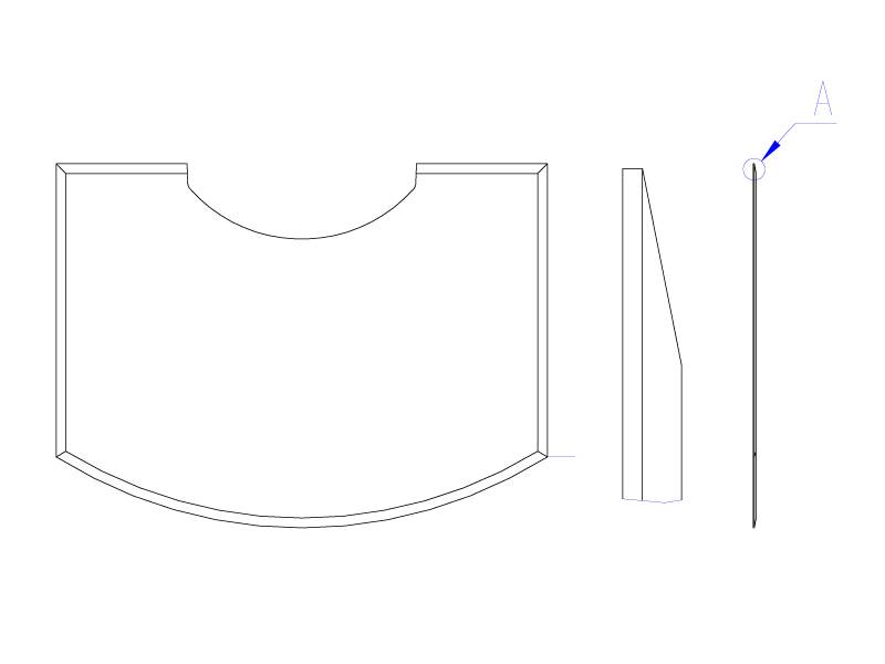 Romotop Glassplate front, 6mm, m/fasett til Seido